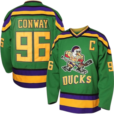 The Mighty Ducks Movie Green Jersey