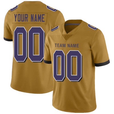 Nike Baltimore Ravens Alternate Gold Team Stitched Jersey