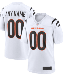 Nike Cincinnati Bengals Away White Team Stitched Jersey