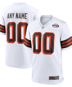 Nike Cleveland Browns Away White Team Stitched Jersey