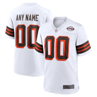 Nike Cleveland Browns Away White Team Stitched Jersey
