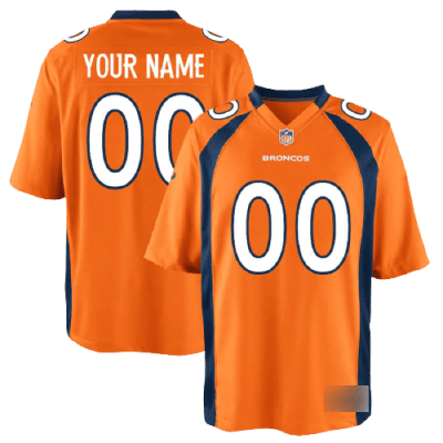 Nike Denver Broncos Home Orange Team Stitched Jersey