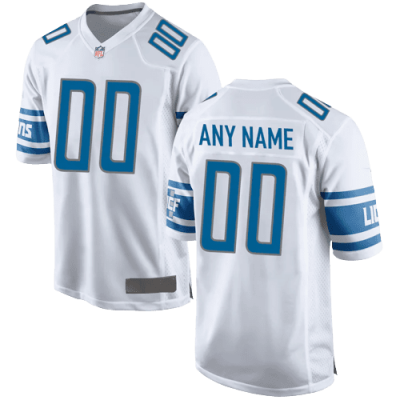 Nike Detroit Lions Away White Team Stitched Jersey