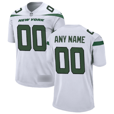 Nike New York Jets Away White Team Stitched Jersey