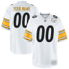 Nike Pittsburgh Steelers Away White Team Stitched Jersey