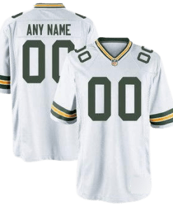 Nike Green Bay Packers Away White Team Stitched Jersey
