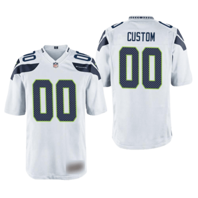 Nike Seattle Seahawks Away White Team Stitched Jersey