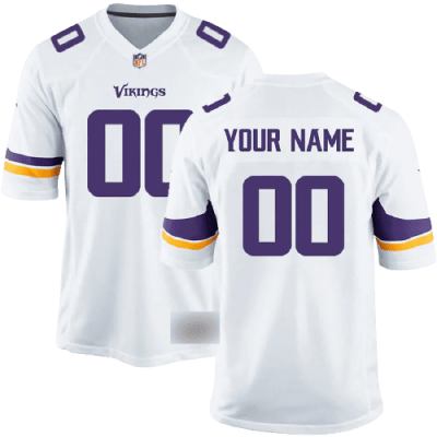 Nike Minnesota Vikings Away White Team Stitched Jersey