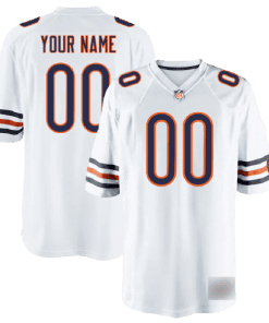 Nike Chicago Bears Away White Team Stitched Jersey