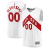 NBA Toronto Raptors White North Jersey with Red Chevron