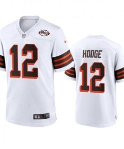 Men's Cleveland Browns #12 Khadarel Hodge Nike 1946 Collection Alternate Game Limited NFL Jersey - White