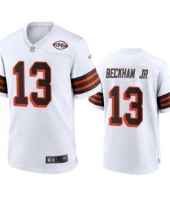 Men's Cleveland Browns #13 Odell Beckham Jr. Nike 1946 Collection Alternate Game Limited NFL Jersey - White
