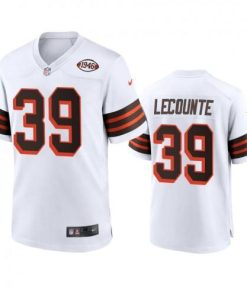 Men's Cleveland Browns #39 Richard Lecounte Nike 1946 Collection Alternate Game Limited NFL Jersey - White