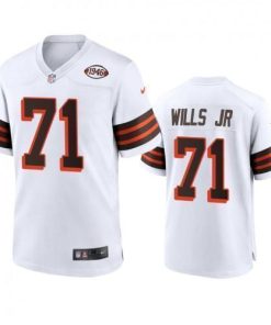 Men's Cleveland Browns #71 Jedrick Wills Jr. Nike 1946 Collection Alternate Game Limited NFL Jersey - White