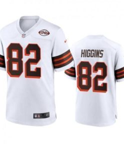 Men's Cleveland Browns #82 Rashard Higgins Nike 1946 Collection Alternate Game Limited NFL Jersey - White