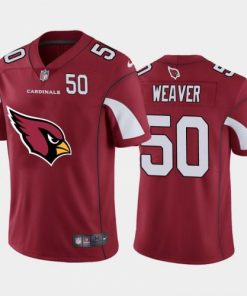 Arizona Cardinals #50 Evan Weaver Red Nike Big Team Logo Player Vapor Limited NFL Jersey