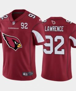 Arizona Cardinals #92 Rashard Lawrence Red Nike Big Team Logo Player Vapor Limited NFL Jersey