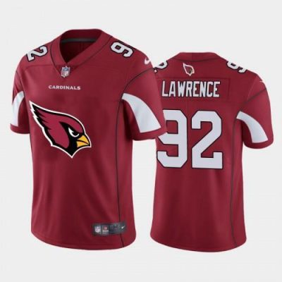 Arizona Cardinals #92 Rashard Lawrence Red Nike Big Team Logo Vapor Limited NFL Jersey
