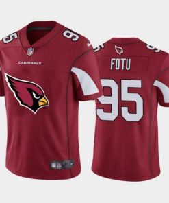 Arizona Cardinals #95 Leki Fotu Red Nike Big Team Logo Vapor Limited NFL Jersey