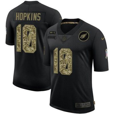 Arizona Cardinals #10 DeAndre Hopkins Nike Salute To Service Camo Limited NFL Jersey Black