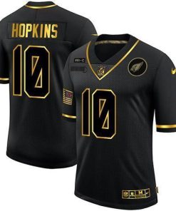 Arizona Cardinals #10 DeAndre Hopkins Nike Salute To Service Golden Limited NFL Jersey Black