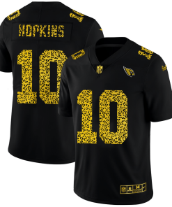 Arizona Cardinals #10 DeAndre Hopkins Nike Leopard Print Fashion Vapor Limited NFL Jersey Black