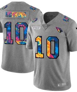 Arizona Cardinals #10 DeAndre Hopkins Nike Multi-Color NFL Crucial Catch NFL Jersey Greyheather