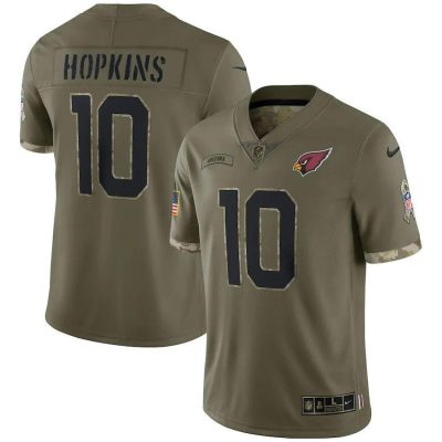 Arizona Cardinals #10 Deandre Hopkins Nike 2022 Salute To Service Limited Jersey - Olive