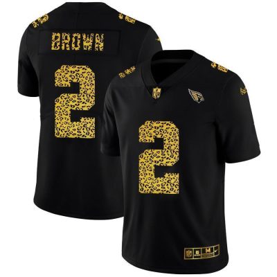 Arizona Cardinals #2 Marquise Brown Nike Leopard Print Fashion Vapor Limited NFL Jersey Black