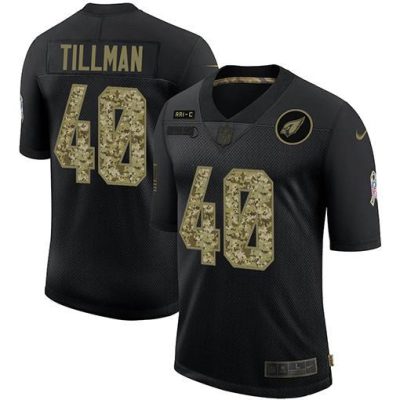 Arizona Cardinals #40 Pat Tillman Nike Salute To Service Camo Limited NFL Jersey Black