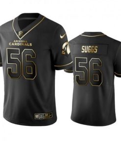 Arizona Cardinals #56 Terrell Suggs Stitched NFL Vapor Untouchable Limited Black Golden Jersey