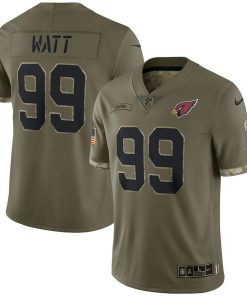 Arizona Cardinals #99 J.J. Watt Nike 2022 Salute To Service Limited Jersey - Olive