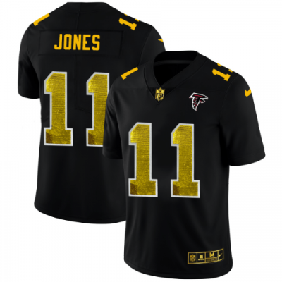 Atlanta Falcons #11 Julio Jones Black Nike Golden Sequin Vapor Limited NFL Jersey