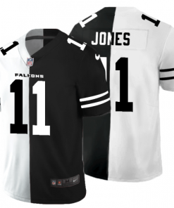 Atlanta Falcons #11 Julio Jones Black V White Peace Split Nike Vapor Untouchable Limited NFL Jersey