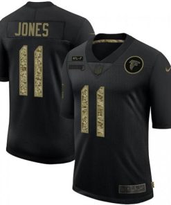 Atlanta Falcons #11 Julio Jones Nike 2020 Salute To Service Camo Limited NFL Jersey Black