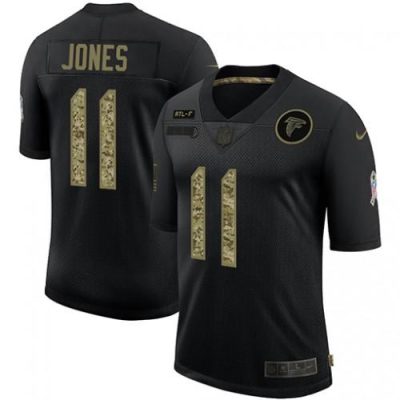 Atlanta Falcons #11 Julio Jones Nike 2020 Salute To Service Camo Limited NFL Jersey Black