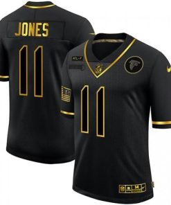 Atlanta Falcons #11 Julio Jones Nike 2020 Salute To Service Golden Limited NFL Jersey Black