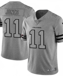 Atlanta Falcons #11 Julio Jones Nike Gray Gridiron II Vapor Untouchable Limited NFL Jersey