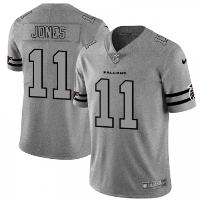 Atlanta Falcons #11 Julio Jones Nike Gray Gridiron II Vapor Untouchable Limited NFL Jersey