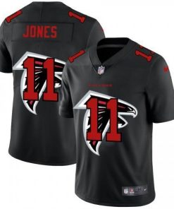 Atlanta Falcons #11 Julio Jones Nike Team Logo Dual Overlap Limited NFL Jersey Black