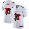 Atlanta Falcons #11 Julio Jones White Nike Team Logo Dual Overlap Limited NFL Jersey