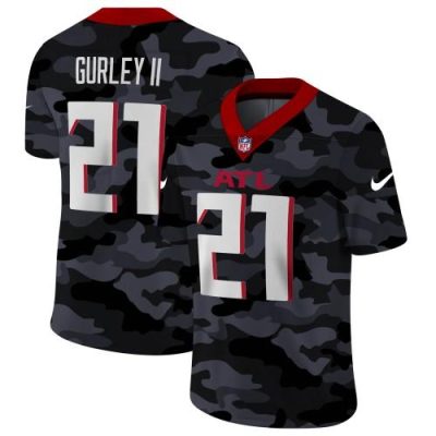 Atlanta Falcons #21 Todd Gurley II Nike 2020 Black CAMO Vapor Untouchable Limited Stitched NFL Jersey