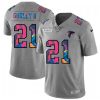 Atlanta Falcons #21 Todd Gurley II Nike Multi-Color 2020 NFL Crucial Catch NFL Jersey Greyheather