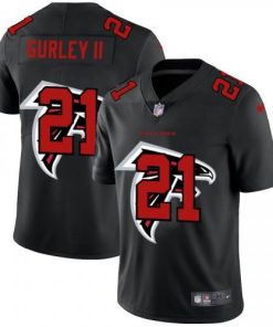 Atlanta Falcons #21 Todd Gurley II Nike Team Logo Dual Overlap Limited NFL Jersey Black