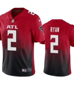Atlanta Falcons #2 Matt Ryan Nike Red 2nd Alternate 2020 Vapor Untouchable Limited NFL Jersey