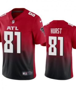 Atlanta Falcons #81 Hayden Hurst Nike Red 2nd Alternate 2020 Vapor Untouchable Limited NFL Jersey