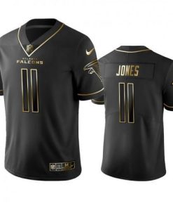Atlanta Falcons #11 Julio Jones Stitched NFL Vapor Untouchable Limited Black Golden Jersey