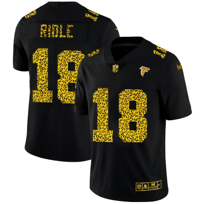 Atlanta Falcons #18 Calvin Ridley Nike Leopard Print Fashion Vapor Limited NFL Jersey Black