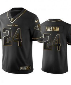 Atlanta Falcons #24 Devonta Freeman Stitched NFL Vapor Untouchable Limited Black Golden Jersey