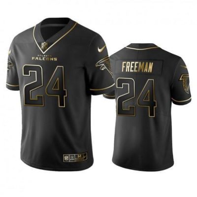 Atlanta Falcons #24 Devonta Freeman Stitched NFL Vapor Untouchable Limited Black Golden Jersey